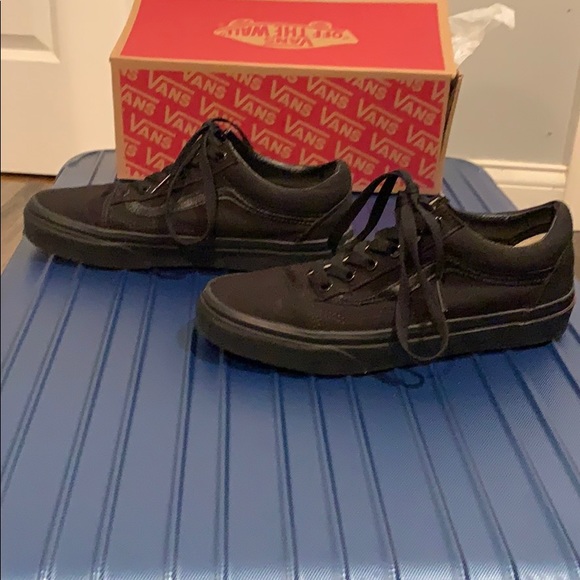 Old Skool Vans (Black/Black) CANVAS - Picture 2 of 7